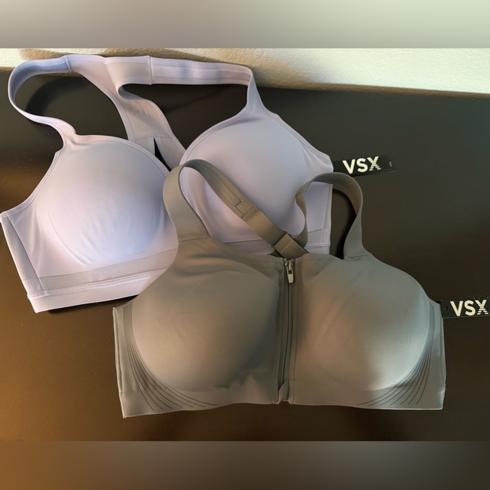 Victoria's Secret Gray and Lavender Sports Bras